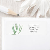 Tropical Leaf Return Address Label (Insitu)