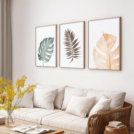 Tropical Leaf Set – Japans minimalistisch – Muurku
