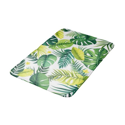 Tropical Leaf Story – Monstera & Banana Leaf Badmat (Gekanteld)