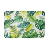 Tropical Leaf Story – Monstera & Banana Leaf Badmat (Voorkant)
