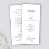 Tropical Leaf Wedding Day Programma