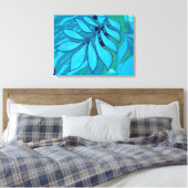 TROPICAL LEAVES 3 Panel Home Canvas Muurkunst Afdruk (Insitu (Slaapkamer))