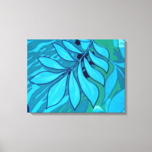 TROPICAL LEAVES 3 Panel Home Canvas Muurkunst Afdruk (Voorkant)