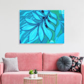 TROPICAL LEAVES 3 Panel Home Canvas Muurkunst Afdruk (Insitu (Woonkamer))