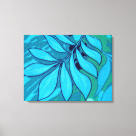 TROPICAL LEAVES 3 Panel Home Canvas Muurkunst Afdruk
