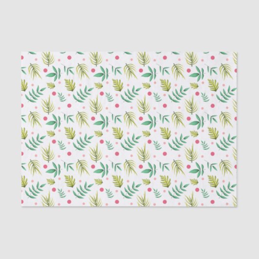 Tropical Leaves-Baby shower Tissuepapier (Voorkant)