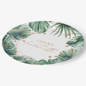 Tropical Leaves Bachelorette Party Paper Bord (Gekanteld)
