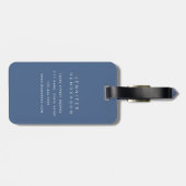 Tropical Leaves Bagage Tags Bagagelabel (Achterkant horizontaal)