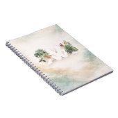 Tropical Leaves & Birds Aesthetic Design  Notitieboek (Rechterzijde)