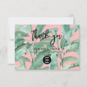 Tropical Leaves Business Bedankt Logo (Voorkant)
