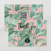 Tropical Leaves Business Bedankt Logo (Voorkant / Achterkant)