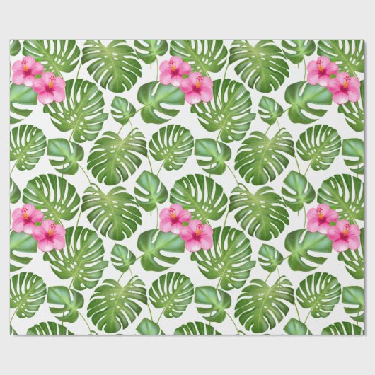 Tropical Leaves Cadeaupapier (Vlak)