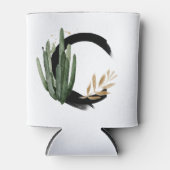 Tropical Leaves Faux Gold Folie Letter C Monogram Blikjeskoeler (Voorkant)