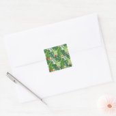 Tropical Leaves Floral Pattern Art Sticker (Envelop)