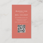 Tropical Leaves & Flowers Swirl | Modern Custom Visitekaartje (Achterkant)