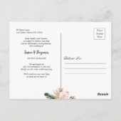 Tropical Leaves Geometrisch Lijst Verandering van Briefkaart (Achterkant)