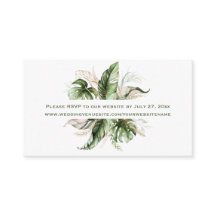 Tropical Leaves Greenery RSVP naar website |