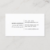 Tropical Leaves Logo II voor tuinders, ontwerpers Visitekaartje (Achterkant)