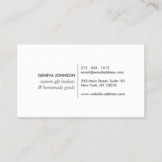 Tropical Leaves Logo II voor tuinders, ontwerpers Visitekaartje (Achterkant)