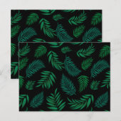 Tropical Leaves Pattern 2 Briefkaart (Voorkant / Achterkant)