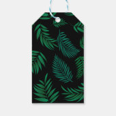 Tropical Leaves Pattern 2 Cadeaulabel (Achterkant)