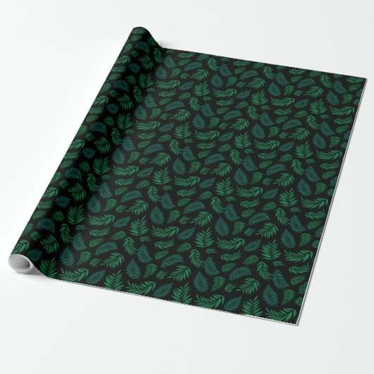 Tropical Leaves Pattern 2 Cadeaupapier (Uitgerold)