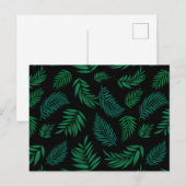Tropical Leaves Pattern 2 Feestdagenkaart (Voorkant / Achterkant)