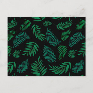 Tropical Leaves Pattern 2 Feestdagenkaart