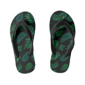 Tropical Leaves Pattern 2 Kinder Teenslippers (Voetbed)