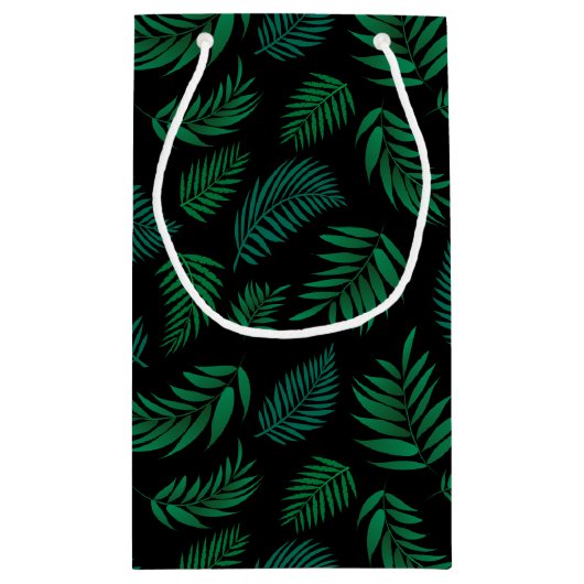 Tropical Leaves Pattern 2 Klein Cadeauzakje (Achterkant)