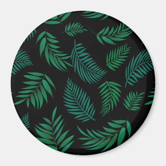 Tropical Leaves Pattern 2 Magneet (Voorkant)