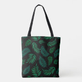 Tropical Leaves Pattern 2 Tote Bag (Achterkant)