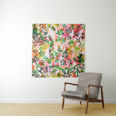 Tropical leaves pattern repeating. Artistic photo Wandkleed (In Situ (horizontaal))