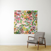 Tropical leaves pattern repeating. Artistic photo Wandkleed (In situ)