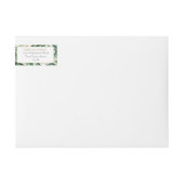 Tropical Leaves White Orchid Oerwoud retouradres (Voorkant)