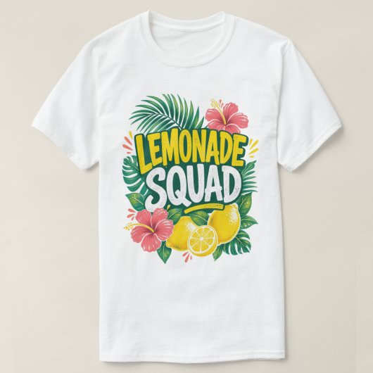 Tropical Lemonade Squad Zomer T-shirt (Design voorkant)