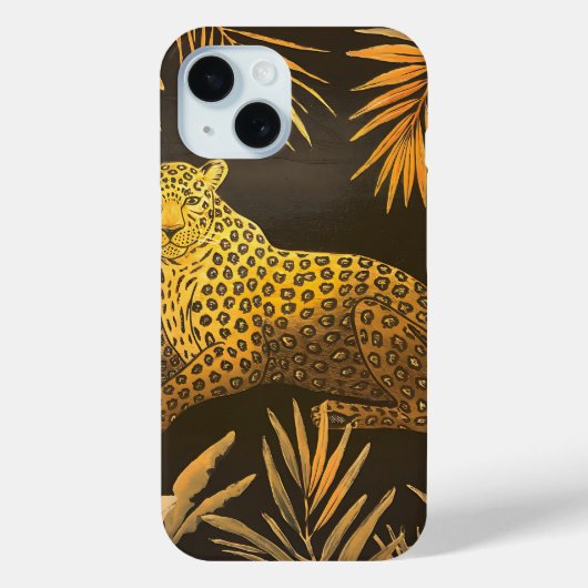 Tropical Leopard Oerwoud Patroon Safari Adventure Case-Mate iPhone Case (Achterkant)