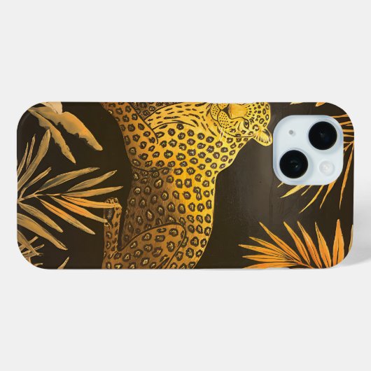 Tropical Leopard Oerwoud Patroon Safari Adventure Case-Mate iPhone Case (Achterkant (horizontaal))