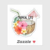 Tropical Life on a sticker (Vel)