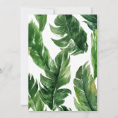 Tropical Lion Cub Boy Baby shower Uitnodiging (Achterkant)