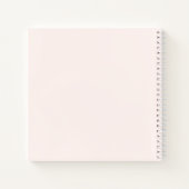 Tropical Lotus flower Soft Boho Color Palette Notitieboek (Achterkant)