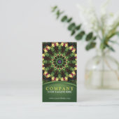 Tropical Lotus Mandala Visitekaartje (Staand voorkant)