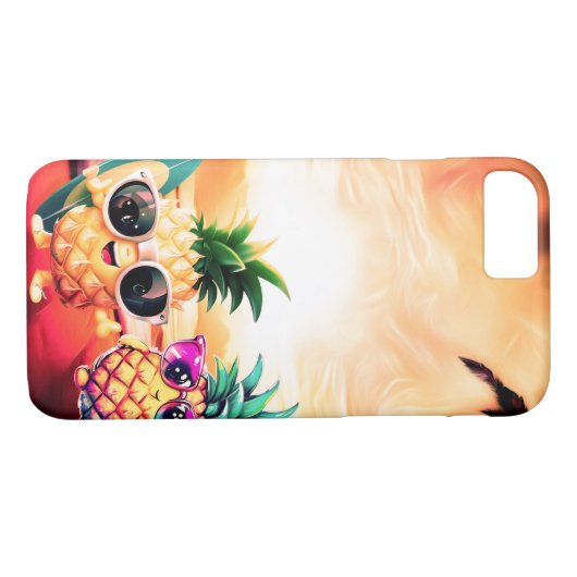TROPICAL LOVE AT DAWN Case-Mate iPhone CASE (Achterkant (Horizontaal))