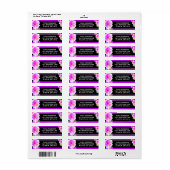 Tropical Luau Afstuderen Retouradres Etiket (Full Sheet)