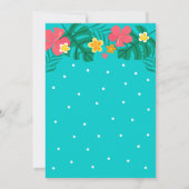 Tropical Luau Aloha Pensioen Partij Kaart (Achterkant)