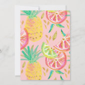 TROPICAL LUAU bridal doudaal uitnodiging (Achterkant)