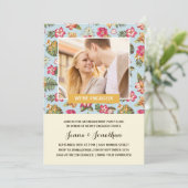 Tropical Luau | Fotoverlovingsfeest Kaart (Staand voorkant)