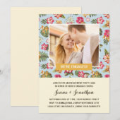 Tropical Luau | Fotoverlovingsfeest Kaart (Voorkant / Achterkant)