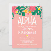 Tropical Luau Pensioen Partij Kaart (Voorkant)