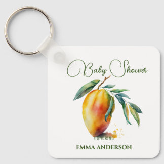 Tropical Mango | Baby Shower Sleutelhanger